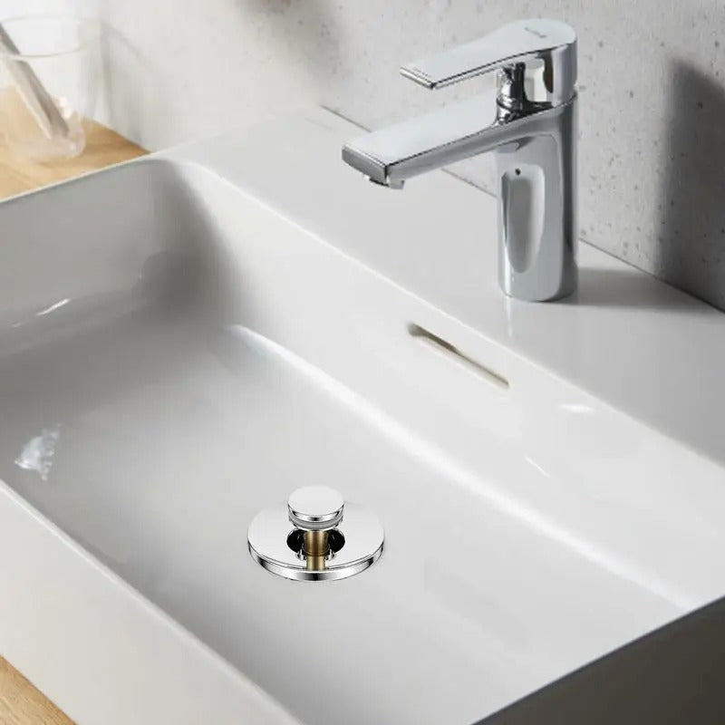 Stainless Steel 2-in-1 Drain Strainer – Anti-Clog, Odor-Resistant